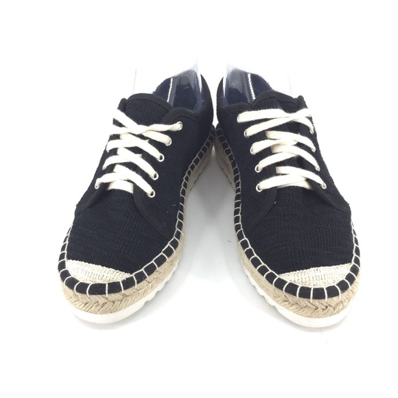 Jellypop Francesco Black Canvas Sneakers NWOB Sz 7 - Picture 2 of 7